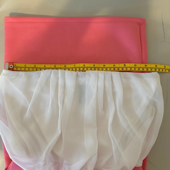 Rue 21 Peach White Color Block Strapless Dress Small Pre-owned - Picture 6 of 12